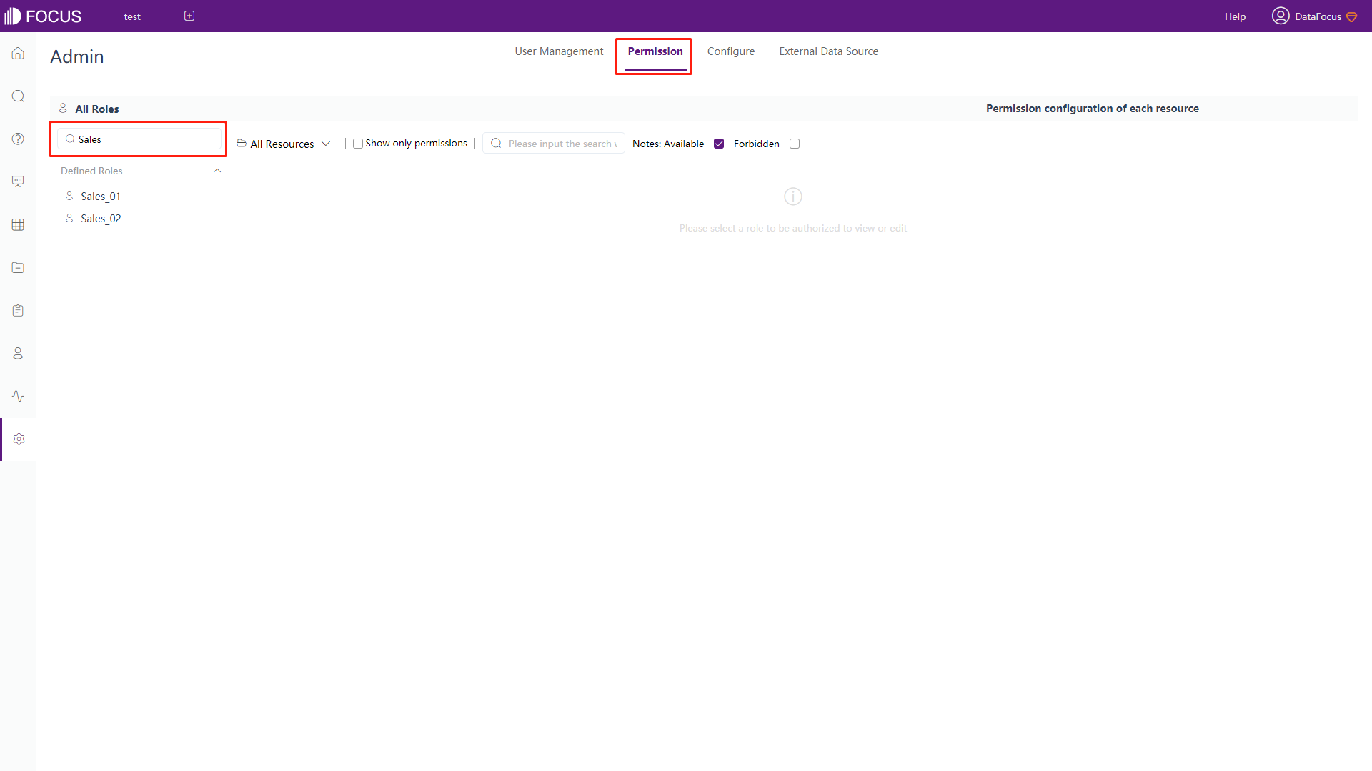 Figure 10-2-9 Search roles